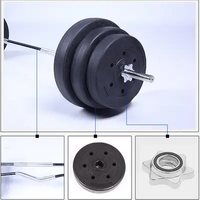 Kokusuz halter seti 20-105kg kauçuk kaplı dambıl ve halter çift amaçlı kombinasyon paketi