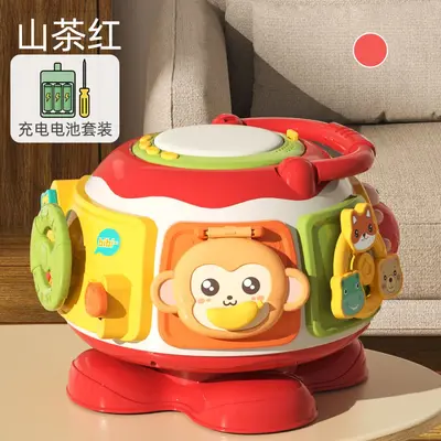 婴儿手拍鼓多功能蒙氏早教益智玩具儿童游戏台宝宝忙碌桌生日礼物 - 9