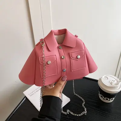 Women's Crossbody Bag with Chain Strap, Personalized Design - 8