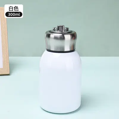 316 Stainless Steel Mini Thermos Cup with Lift Handle for Students - 12