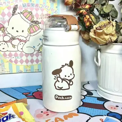 316 paslanmaz çelik termos bardak, pipetli, 500 ml kedi pençesi tasarım - 11