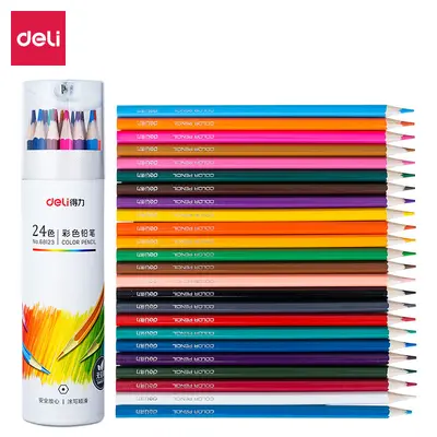 Oil-Based Colored Pencil Set, 24, 36, 48 or 72 Colors