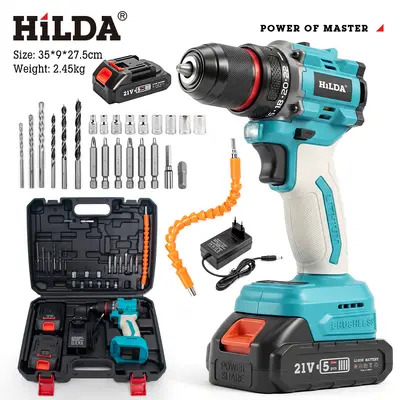 21V lithium brushless cordless drill, industrial grade