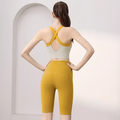 2026新款高级感运动套装女夏季瑜伽服跑步防震背心普拉提健身美背 - 11