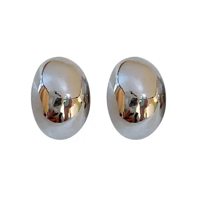 Vergoldete Silberboncuk-Ohrstecker im Metallic-Stil