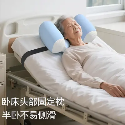 Memory foam orthopedic pillow with cervical spine support