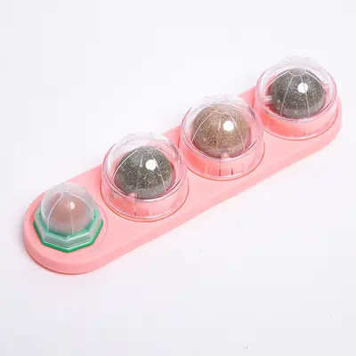 Catnip Ball Cat Toy, Self-Play Wall Toy, Matatabi Treat - 7