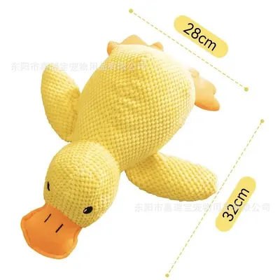 Plush Squeaky Dog Toy Durable Teddy and Corgi Figure - 12