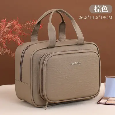Compartmented Makeup Bag, Large Capacity, Portable Travel Cosmetic Bag - 13