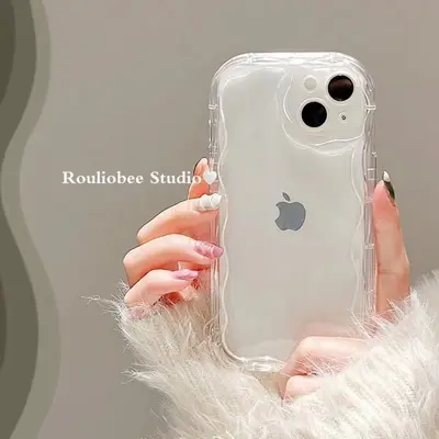 iPhone14 yeni cep telefonu kılıfı için uygun krem ​​desen Apple 14 malzeme fabrikası doğrudan satış 13Pro Max şeffaf - 3