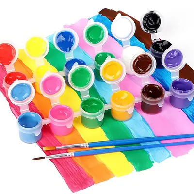 12-Color Acrylic Paint Set for Kids