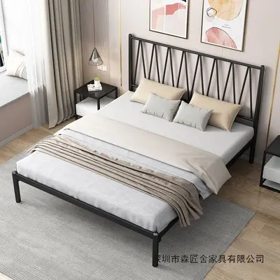 European-Style Modern Wrought Iron Bed, 1.5 m and 1.8 m