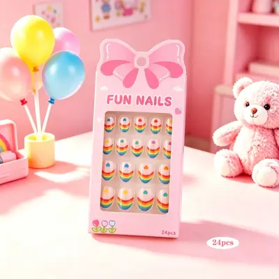 Kinder-Steckfingernägel, 24 Stück, Spielzeug-Nagelset - 11