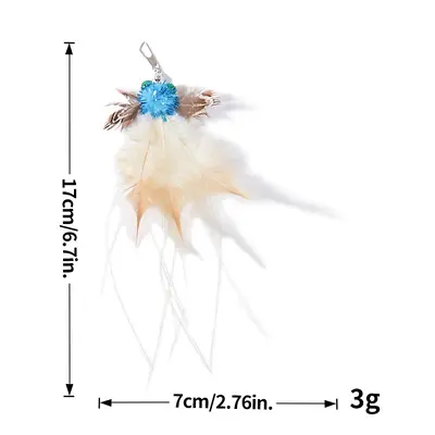 Simulation Insect Cat Teaser Replacement Head, Durable Cat Toy - 10