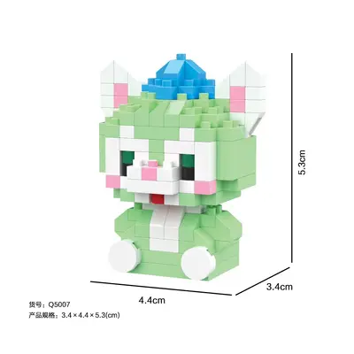 Cross-Border Micro Particle Building Blocks Children's Cartoon Character Educational Assembly Blocks Blind Box Stress Relief Toy Figure Wholesale - 10