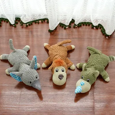 Plush Squeaky Dog and Cat Toy with Corn Fleece - 3