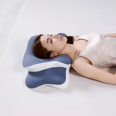 Butterfly-Shaped Memory Foam Pillow with Ear Design, Neck Support