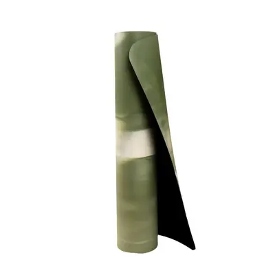 PU yoga mat 5mm, color-block gradient, non-slip, natural rubber
