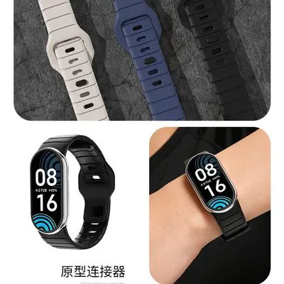 Silicone Sport Strap for Xiaomi Mi Band 10, Slim Women's Model