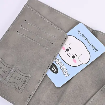 Leather Passport Holder, Multi-Card, PU Thickened - 3