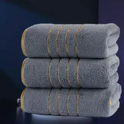 Korallenfleece Handtuch 8er Badetuch-Set saugfähig
