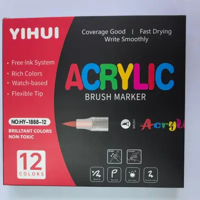 Grenzüberschreitender Bestseller Mini flüssiger Acrylmarker mit weicher Spitze, mischbar, Student, Kunstmalerei, DIY-Set