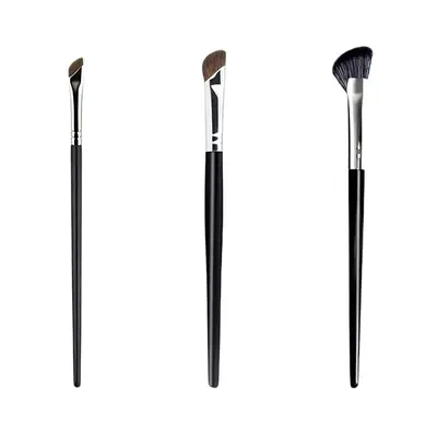 Make-up-Pinsel-Set mit Nasenschatten-, Eyeliner- und Augen-Detailpinsel