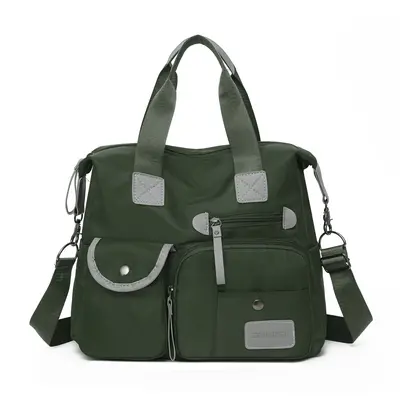 Large women's bag 2026 new model, high capacity, multi-pocket, handbag and shoulder bag, stylish and casual reinforced Oxford fabric travel bag. - 13