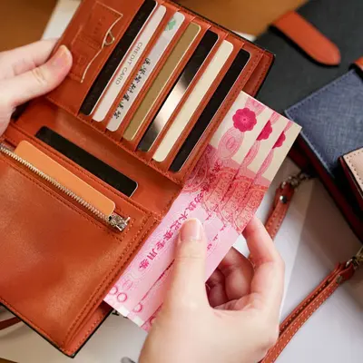 Passport holder women's genuine leather multifunctional card wallet portable premium - 5