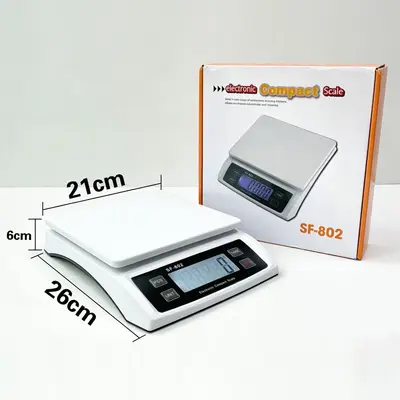 Dış Ticaret SF802 Mutfak Terazisi 30kg Paslanmaz Çelik Elektronik Terazi Kitchen Scale Fırın Elektronik Terazisi Küçük Tezgah Terazisi - 7