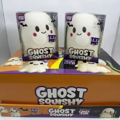Halloween Little Ghost Squishy Stress Relief Toy, Slow Rebound Flour Fidget