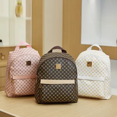 Women's Printed Small Backpack, Korean Style - 1