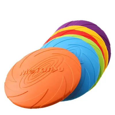 Meianju Dog Frisbee, Chew-Resistant, for Medium and Large Dogs - 6
