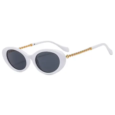 Retro Küçük Oval Kadın Güneş Gözlüğü, Moda Model - 9