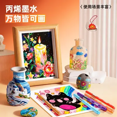 Kabaxiong water-wash acrylic marker set for children - 4