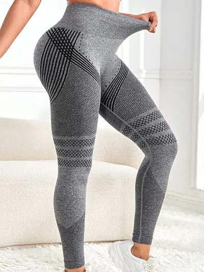 Avrupa ve Amerika sınır ötesi ultra yüksek belli kaymaz yoga pantolonu dikişsiz şeftali popo spor spor popo kaldırma tayt yüksek elastikiyet kadın