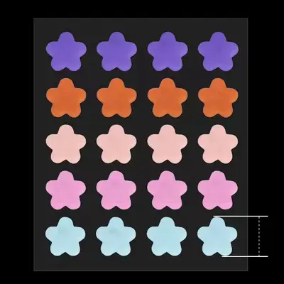 Colorful Rhinestone Hydrocolloid Pimple Patches, Clear - 9