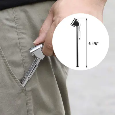 Dual-Head Metal Tire Pressure Gauge Pen