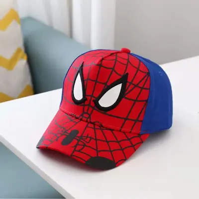 Kids Cartoon Sun Hat with Embroidered Spider Design Baseball Cap - 11