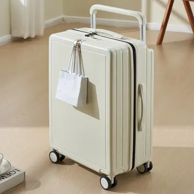 20-Inch Cabin Suitcase, Wide Wheels, Combination Lock, Lightweight - 8