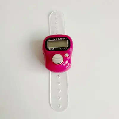 Digitaler Haushaltszähler, LED-Zähler, Fingerring-Zähler mit Knopf - 10