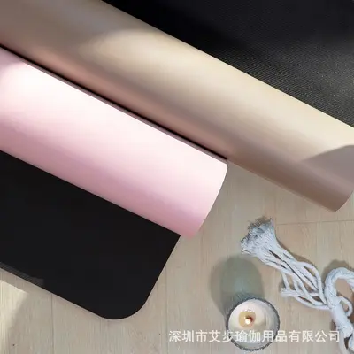 Non-Slip Yoga Mat, Natural Rubber with PU Surface, Professional Fitness - 4