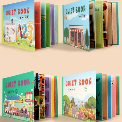 Klettband-Baby-Reißbuch, wiederverwendbar, Kindergarten - 2
