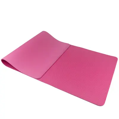 TPE Yogamatte einfarbig 80 cm breit dick bequem - 5