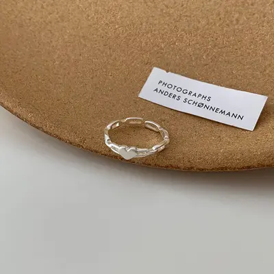 Minimalistischer glatter Ring, verstellbar, nicht anlaufend - 9