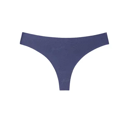 Women's Seamless Low Waist Breathable Thong Panties, Plus Size - 10