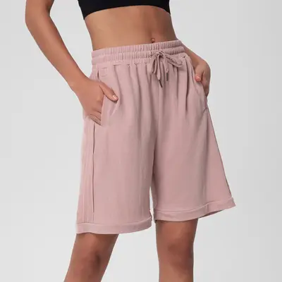 2023 Spring/Summer New Arrival Women's Mid-Length Loose Casual 5-Inch Sports Shorts Yoga Fitness Pants In Stock Bestseller