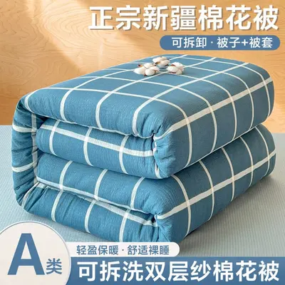 Class A Handmade Xinjiang Cotton Quilt, Single Size - 9
