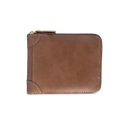 Men's Short PU Wallet with Card and Coin Compartments - 8