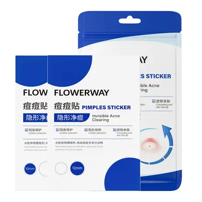 FLOWERWAY Hydrokolloid-Pickelpflaster, Eiter absorbierend, schminkbar - 6